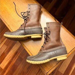 L.L. Bean Women's Brown and Tan Winter Boots